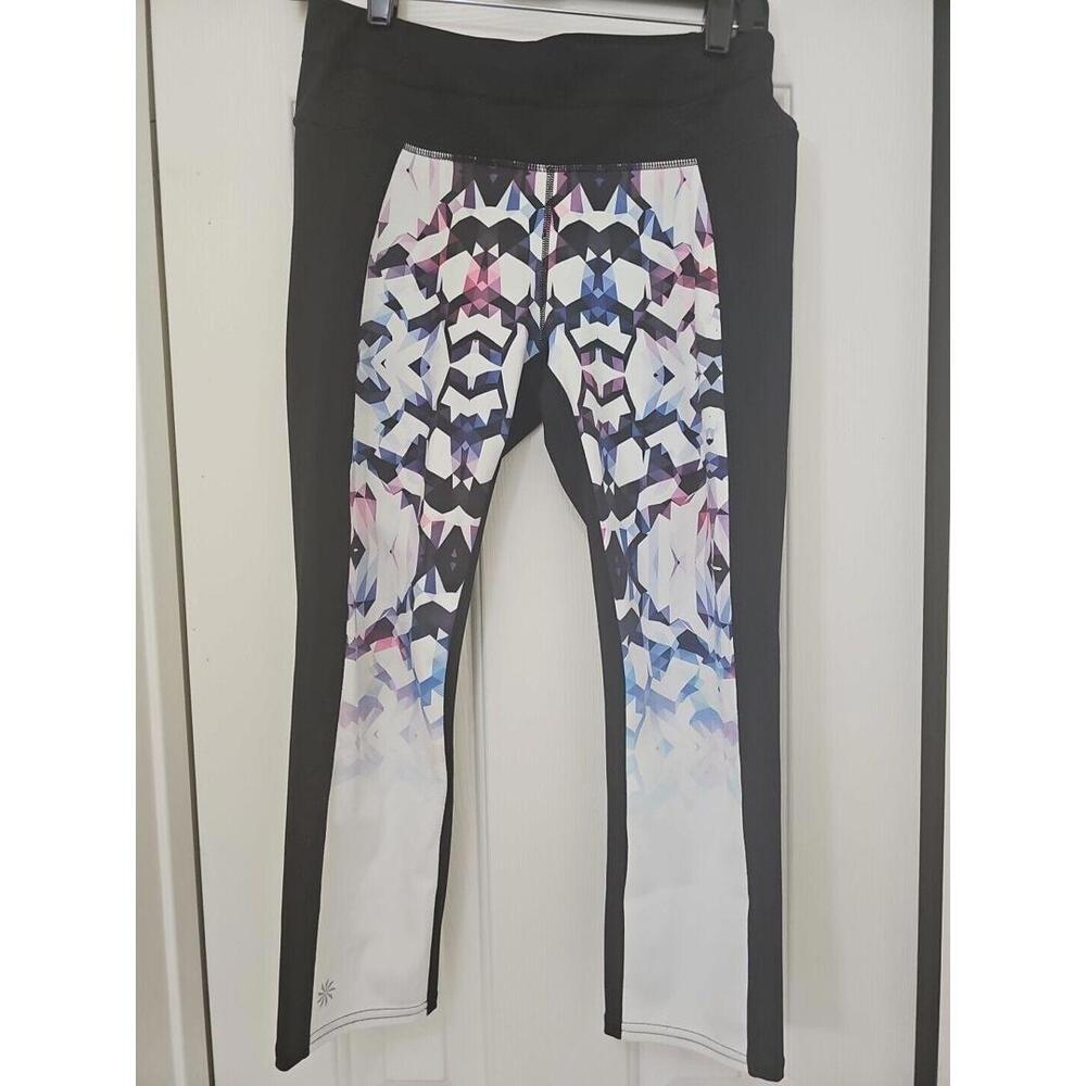Athleta‎ Geo Disco Sonar Capri Crop Leggings Medium